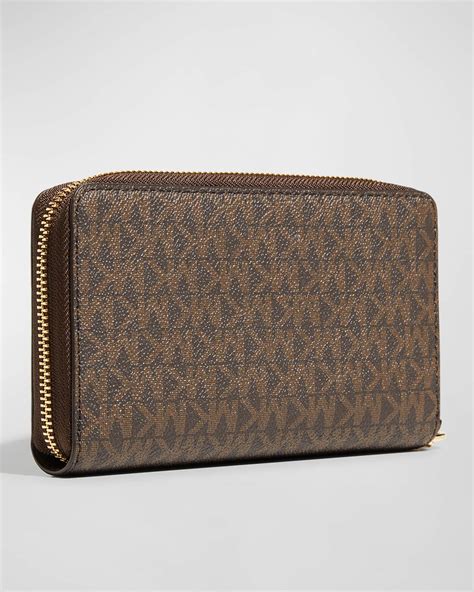 michael kors zip up wallet|michael kors zippered wallet.